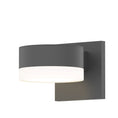 Load image into Gallery viewer, Reals Cylinder Outdoor Wall Sconce - Textured Gray / White Cylinder / Downlight