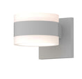 Load image into Gallery viewer, Reals Cylinder Outdoor Wall Sconce - Textured White / White Cylinder / Up & Down Light