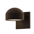 Load image into Gallery viewer, Reals Dome/Plate Outdoor Wall Sconce - Textured Bronze / Downlight