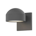 Load image into Gallery viewer, Reals Dome/Plate Outdoor Wall Sconce - Textured Gray / Downlight