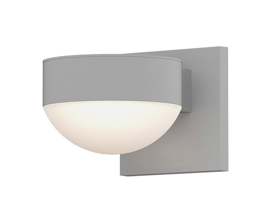 Reals Plate/Dome Outdoor Wall Sconce - Textured White