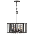 Load image into Gallery viewer, Reid Medium Outdoor Drum Pendant - Brushed Graphite Finish