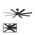 Load image into Gallery viewer, Renegade 52" LED Smart Ceiling Fan - Matte Black Finish