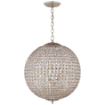 Load image into Gallery viewer, Renwick Large Sphere Chandelier - Burnished Silver Leaf
