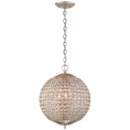 Load image into Gallery viewer, Renwick Small Sphere Chandelier - Burnished Silver Leaf
