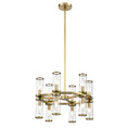 Load image into Gallery viewer, Revolve 17" Double Chandelier - Vintage Brass Finish