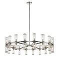 Load image into Gallery viewer, Revolve 48" Double Chandelier - Polished Nickel Finish