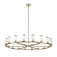 Load image into Gallery viewer, Revolve 48" Chandelier - Natural Brass Finish