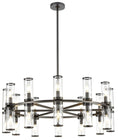 Load image into Gallery viewer, Revolve 33" Double Chandelier - Urban Bronze Finish