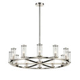 Load image into Gallery viewer, Revolve 33" Chandelier - Polished Nickel Finish