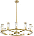 Load image into Gallery viewer, Revolve 33" Chandelier - Natural Brass Finish