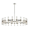 Load image into Gallery viewer, Revolve 61" Double Chandelier - Polished Nickel Finish
