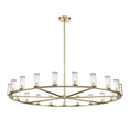 Load image into Gallery viewer, Revolve 61" Chandelier - Natural Brass Finish