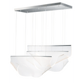 Load image into Gallery viewer, Rinkle LED Linear Pendant - Polished Chromel Finish