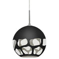 Load image into Gallery viewer, Rocky Pendant Light Black/Satin Nickel