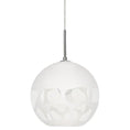 Load image into Gallery viewer, Rocky Pendant Light White/Satin Nickel