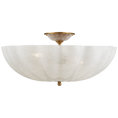 Load image into Gallery viewer, Rosehill Large Semi-Flush Mount - Hand-Rubbed Antique Brass