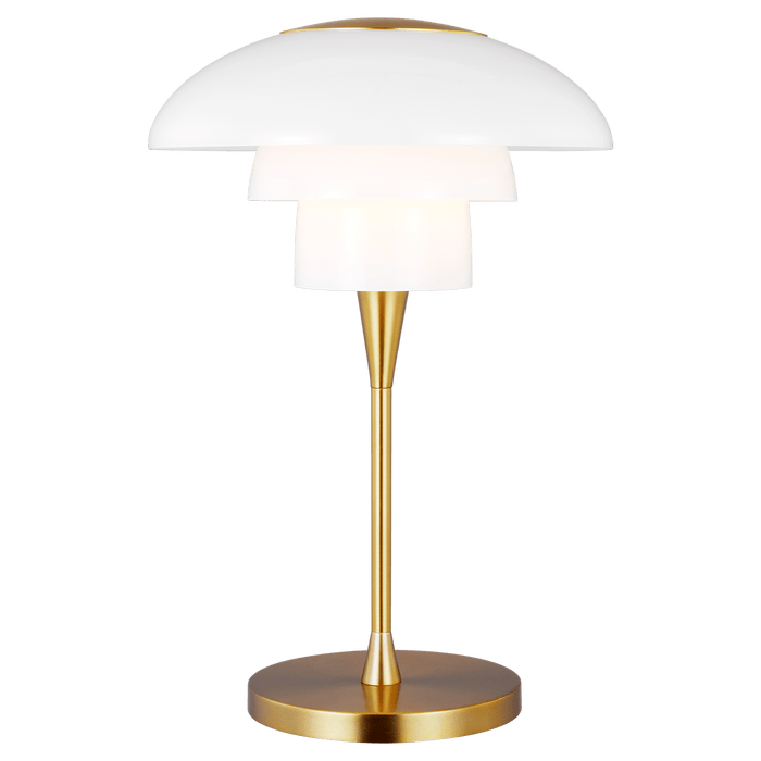 Rossie LED Table Lamp - Burnished Brass Finish