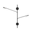 Load image into Gallery viewer, Rotaire Double LED Wall Sconce - Black Finish