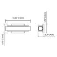 Load image into Gallery viewer, Rowan 13" LED Wall Sconce - Diagram