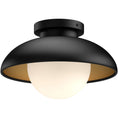 Load image into Gallery viewer, Rubio Large Semi Flush Mount - Matte Black Finish