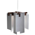 Load image into Gallery viewer, Salix LED Accent Pendant - Brushed Aluminum / Oiled Walnut