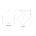 Load image into Gallery viewer, Sarnen Small Flush Mount - Diagram