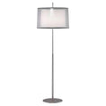 Load image into Gallery viewer, Saturnia Floor Lamp - Stainless Steel/Grey Shade