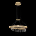 Load image into Gallery viewer, Saturno 20" Pendant - Brushed Champagne Gold Finish