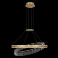 Load image into Gallery viewer, Saturno 28" Pendant - Brushed Champagne Gold Finish