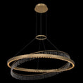 Load image into Gallery viewer, Saturno 36" Pendant - Brushed Champagne Gold Finish