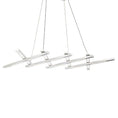 Load image into Gallery viewer, Scissors LED Chandelier - Brushed Aluminum Finish