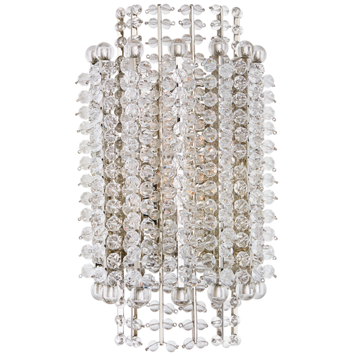 Serafina Small Tiered Sconce - Burnished Silver Leaf