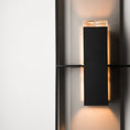 Load image into Gallery viewer, Shadow Box Tall Outdoor Wall Sconce - Detail