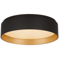 Load image into Gallery viewer, Shaw Small Flush - Matte Black/Gild Finish