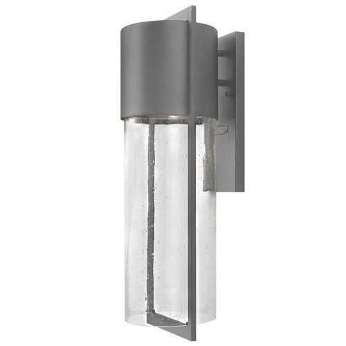 Shelter Outdoor Large Wall Sconce - Hematite