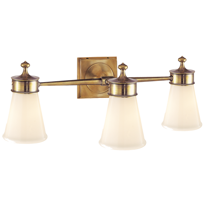 Siena Triple Sconce - Hand-Rubbed Antique Brass Finish