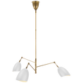 Load image into Gallery viewer, Sommerard Medium Triple-Arm Chandelier - Matte White