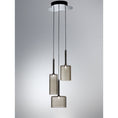 Load image into Gallery viewer, Spillray 3 Light LED Cluster Pendant - Gray Glass