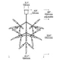 Load image into Gallery viewer, Spur Grande LED Chandelier - Diagram