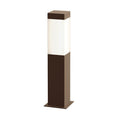 Load image into Gallery viewer, Square Column 16" Outdoor LED Bollard - Textured Bronze Finish