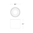 Load image into Gallery viewer, Squat Outdoor Flush Mount - Diagram
