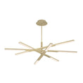 Load image into Gallery viewer, Stacked LED Chandelier - Brushed Brass Finish