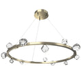 Load image into Gallery viewer, Stella LED Ring Chandelier - Heritage Brass