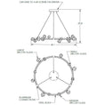 Load image into Gallery viewer, Stella LED Ring Chandelier - Diagram
