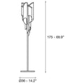 Load image into Gallery viewer, Stream Floor Lamp - Diagram