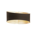 Load image into Gallery viewer, Swerve LED Wall Sconce - Bronze/Brushed Brass Finish