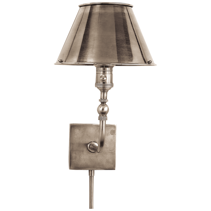 Swivel Head Wall Lamp - Antique Nickel Finish