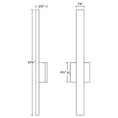 Load image into Gallery viewer, Sword Outdoor LED Wall Sconce - Diagram