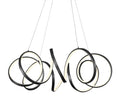 Load image into Gallery viewer, Synergy Large LED Chandelier - Black Finish
